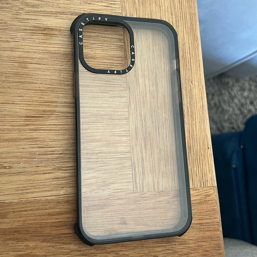 iPhone 13 Pro Max Clear/ Black Casetify Case